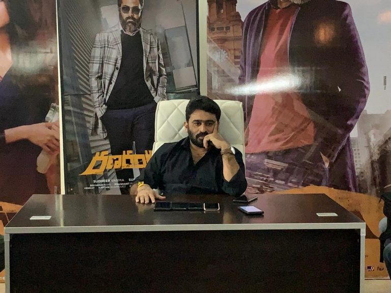 Director Sudheer varma  is interacting with media about Ranarangam at Hyderabad