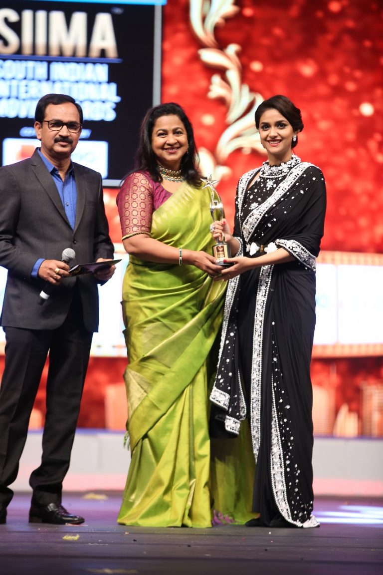Keerthy won Best actress Award for Mahanati