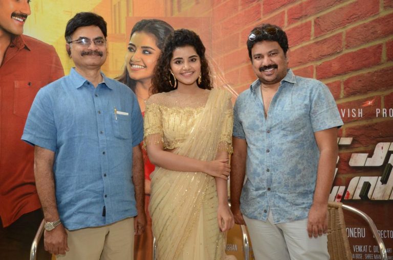 Producer Koneru Satyanaryana, Anupama Parameswaran & Director Ramesh Varma at Rakshasudu Press Meet. ‬