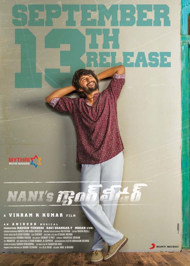 Natural Star ‘Nani’s Gangleader’ Worldwide Release On September 13th
