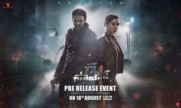 Let’s celebrate Saaho with Pre Release Event at Ramoji Film City on 18th Aug