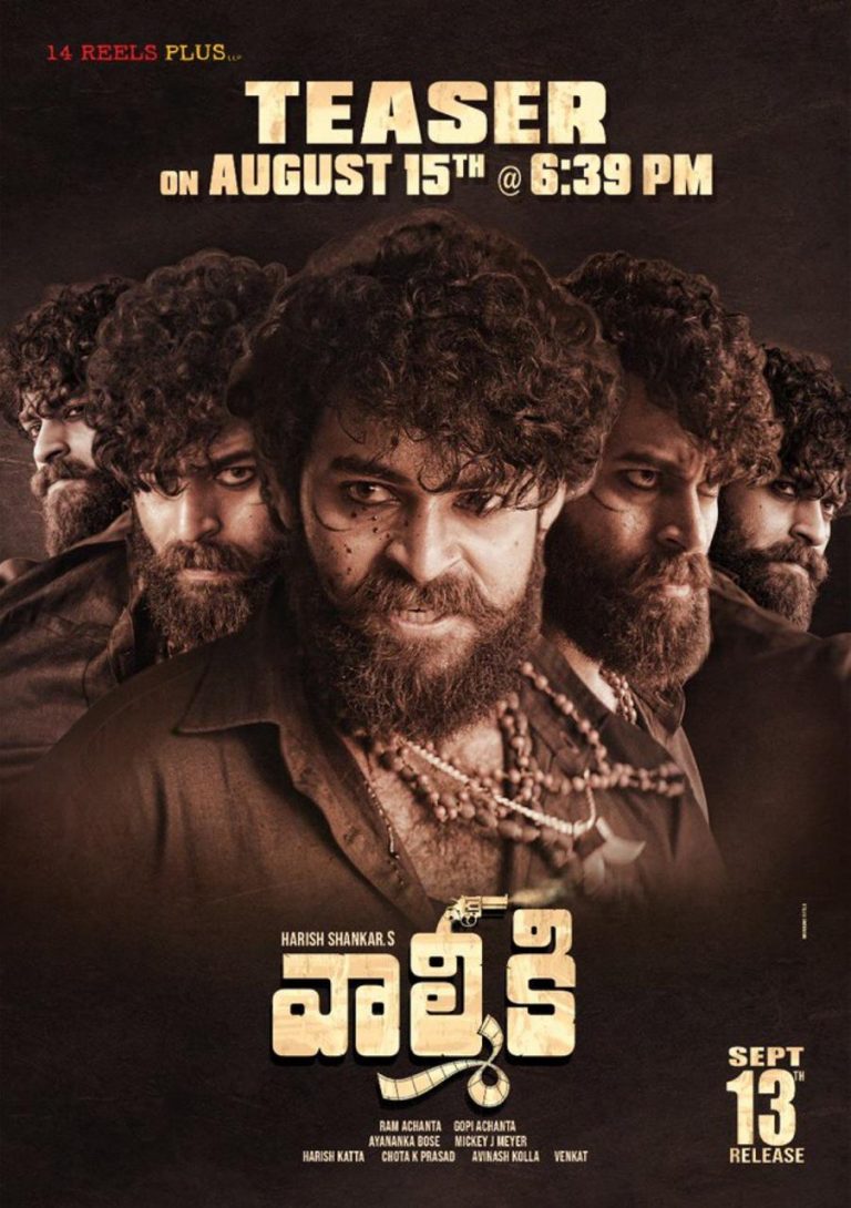 ‪ Valmiki Teaser at 6:39 PM today