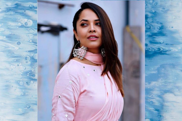 Anasuya Bharadwaj Latest in Pink long