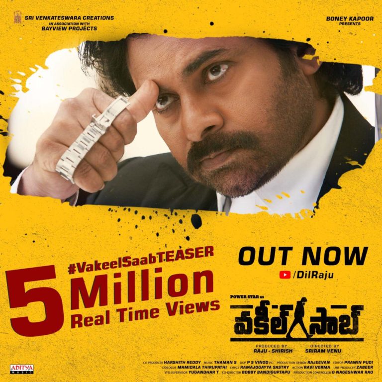Powerstar Pawan Kalyan’s Vakeel SaabTeaser