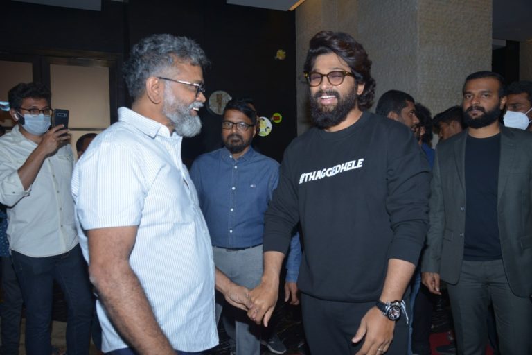 Icon Star Allu Arjun at Pushpa MASSive Party