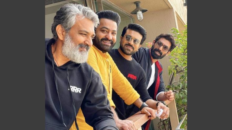Rana Daggubati with RRR trio