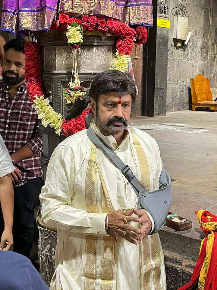 Balakrishna visits Simhadri Appanna Temple