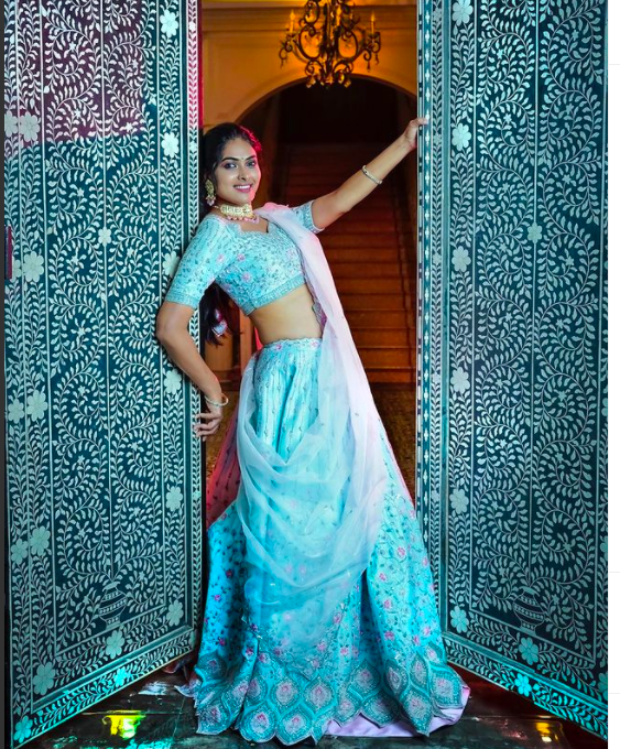 Actress Divi looks so radiant like an angel