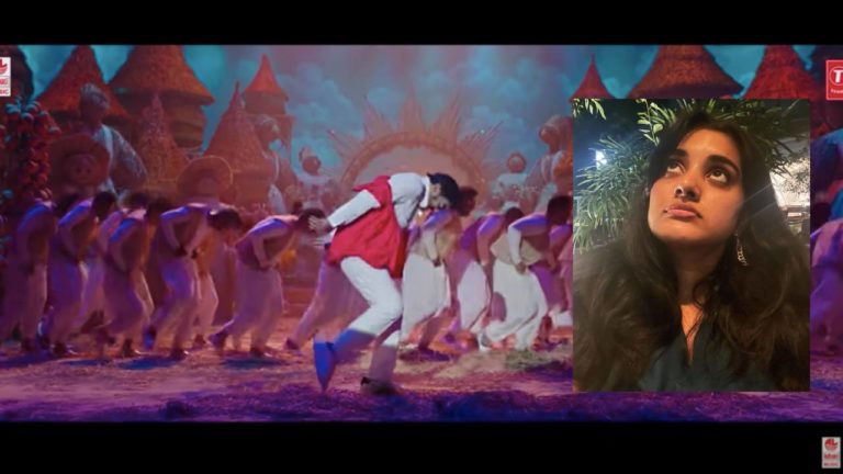 Nivetha Thomas Shirt step of Jai Balayya