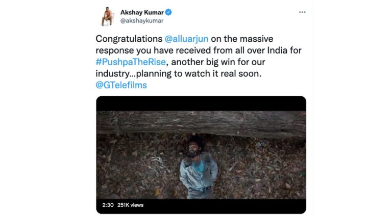 First Bollywood superstar talks about Pushpa