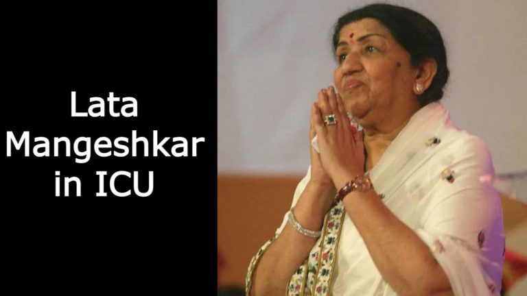 Lata Mangeshkar in ICU