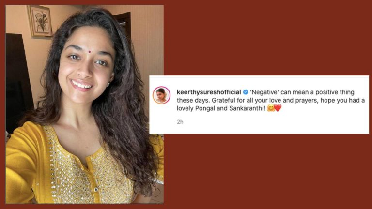 Keerthy Suresh recovers from Covid-19
