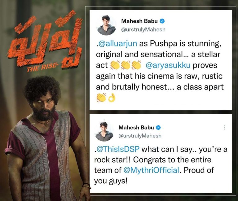 Mahesh Babu review on Pushpa