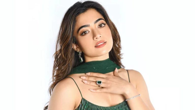 Rashmika Mandanna in Green dress