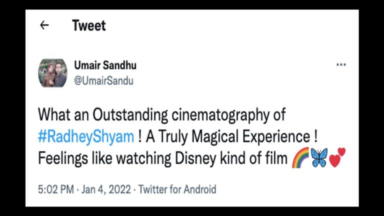 Radhe Shyam first review out!