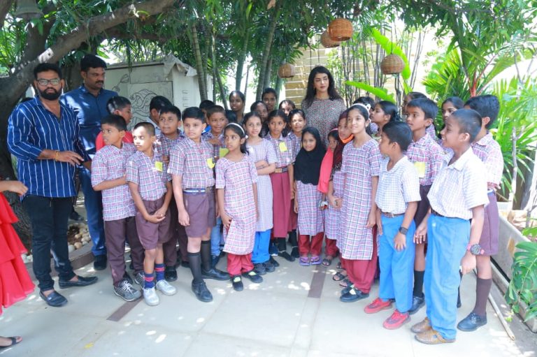 Lakshmi Manchu celebrates her Birthday with Government School Children