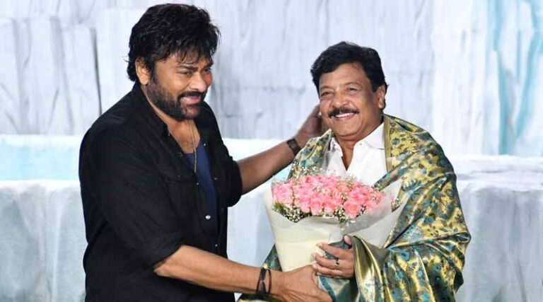 ‘విశ్వంభర’ సెట్లో సందడి చేసిన ఏపీ మంత్రి