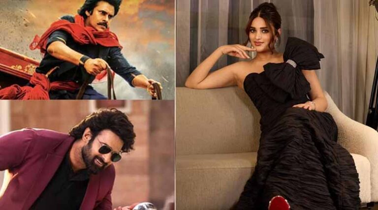 అటు ప్రభాస్..ఇటు పవన్ మధ్యలో హీరోయిన్..